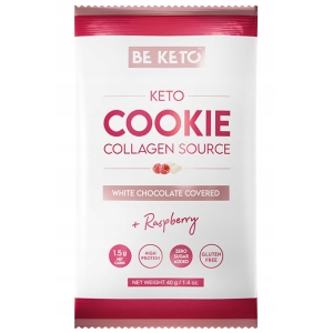 BeKeto Ciastko Keto – Biała Czekolada & Malina 40g