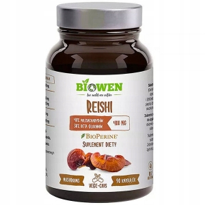 Biowen Reishi 400 mg 90 kapsułek Odporność Wzmocnienie organizmu Trawienie