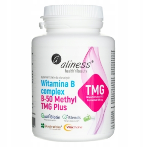 Suplement diety Aliness Witamina B Complex B-50 Methyl TMG 100 kapsułek