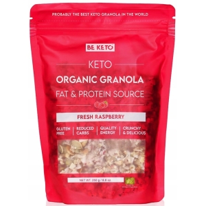 BIO KETO GRANOLA Świeża Malina 250g BeKeto