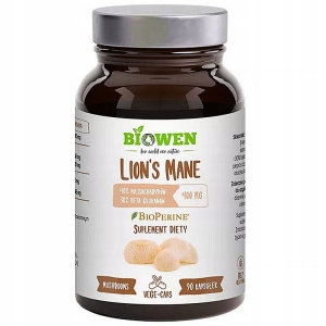 Biowen Lion’s Mane soplówka jeżowata 400 mg 90 kapsułek