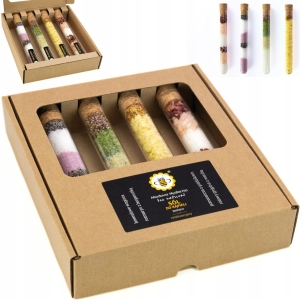 Miodowa Mydlarnia Zestaw Soli Kąpielowych w Fiolkach ZESTAW RELAKSACYJNY